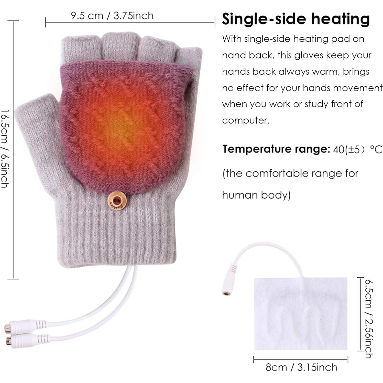 Guantes Calentados USB Unisex Petyoung - Invierno 16 cm