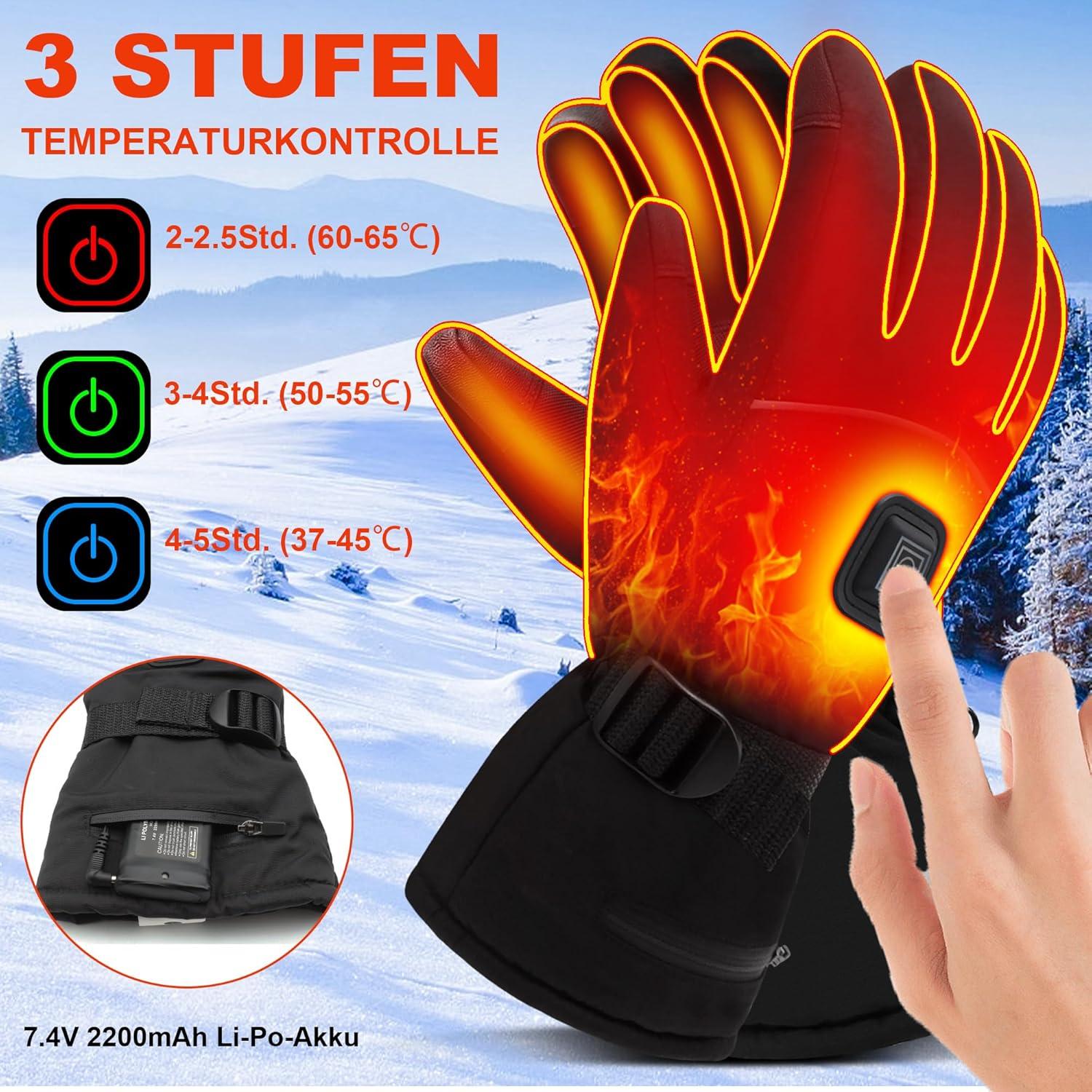 Guantes Calentados SVPRO Eléctricos Térmicos Unisex L