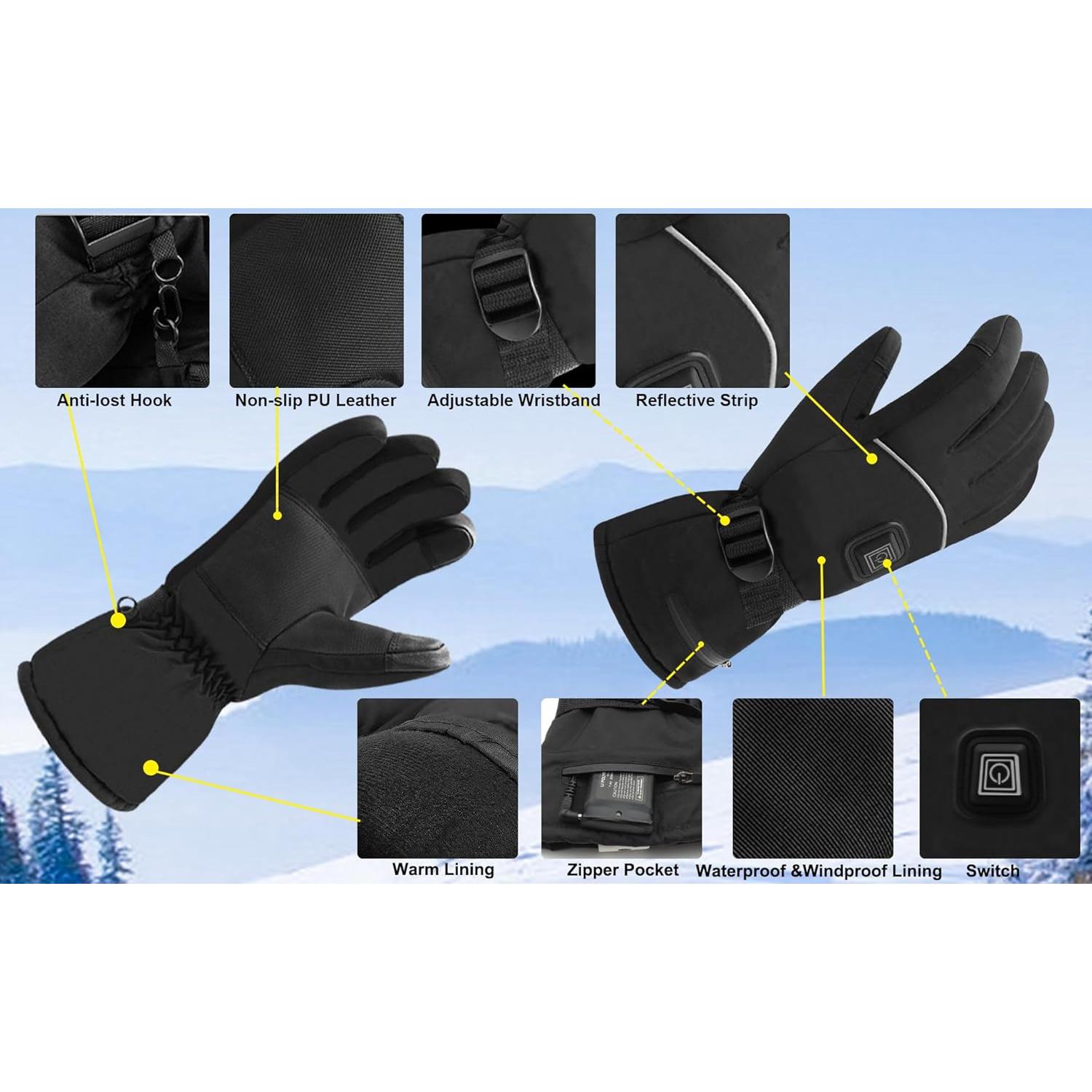Guantes Calentados SVPRO Eléctricos Térmicos Unisex L