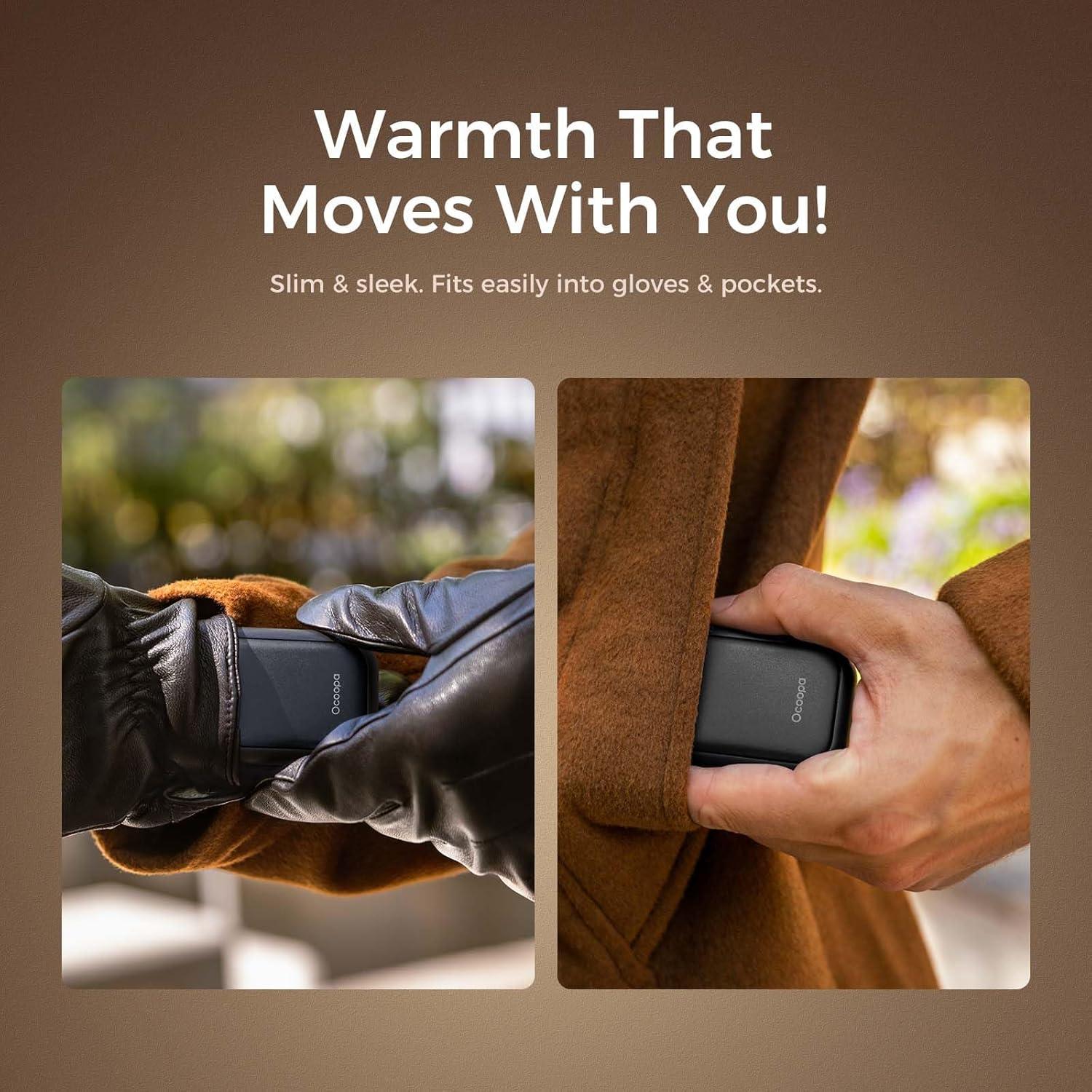 Calentadores de Manos OCOOPA UT3056-BK Recargables 5000mAh