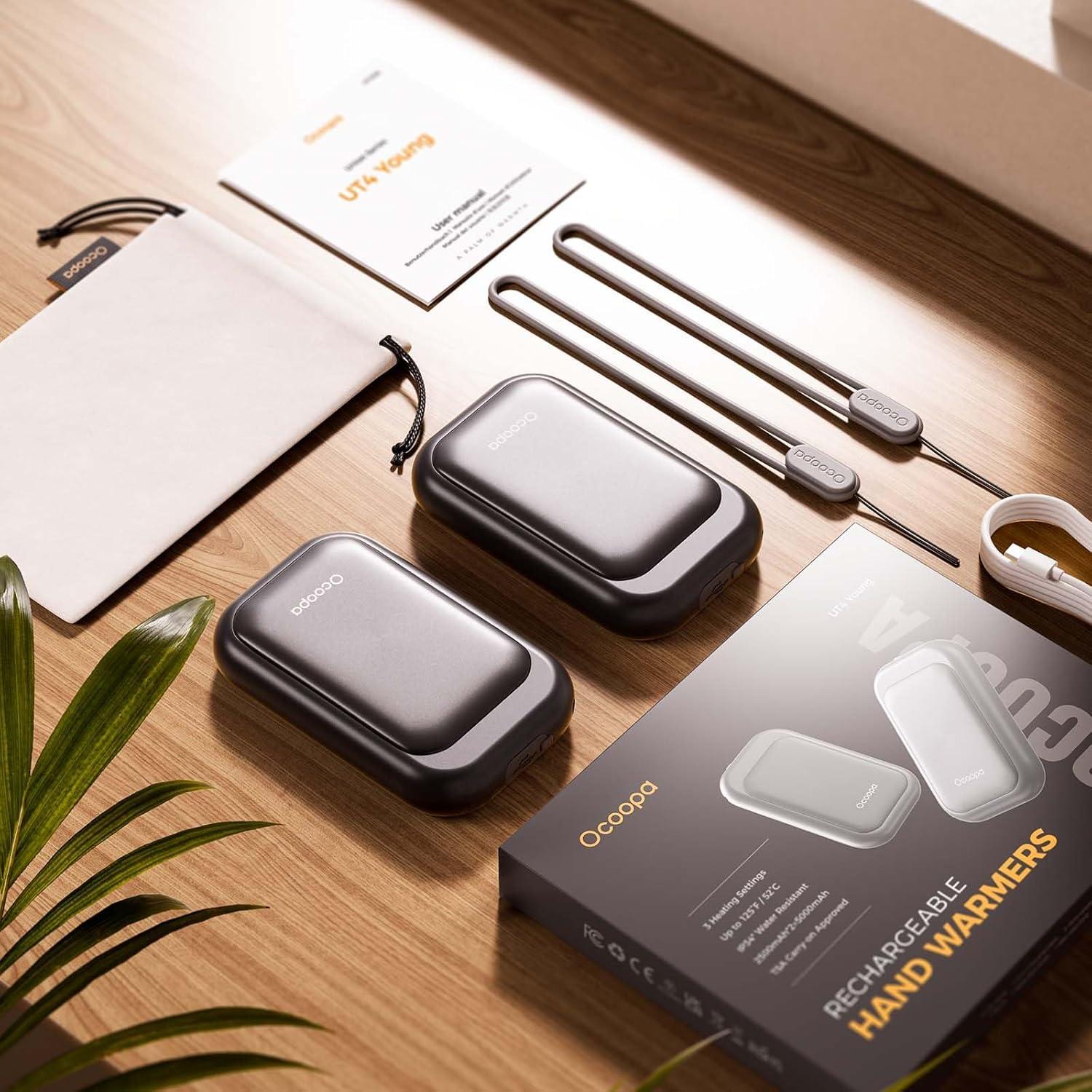 Calentadores de Manos OCOOPA UT3056-BK Recargables 5000mAh