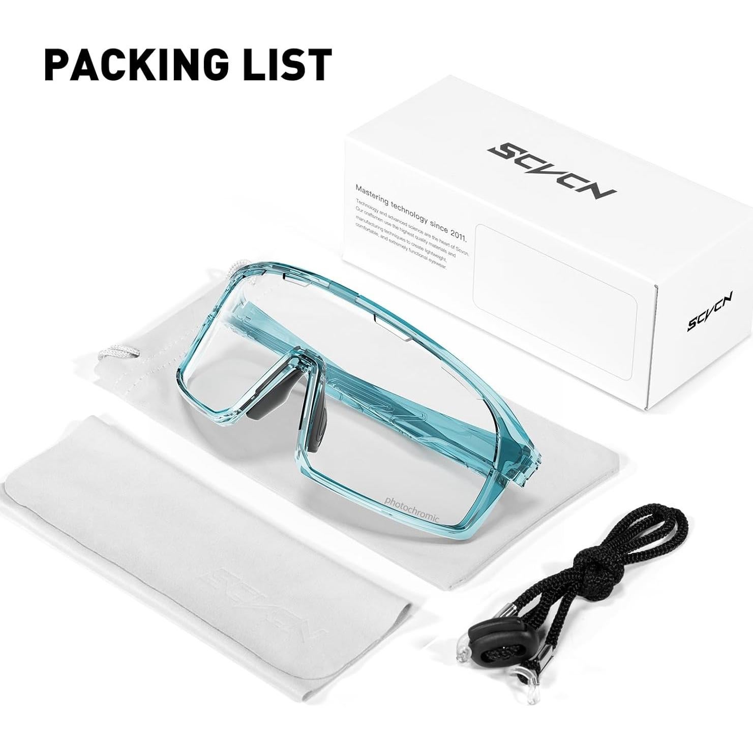 Gafas de Ciclismo SCVCN Fotoquímicas UV400 Ajustables