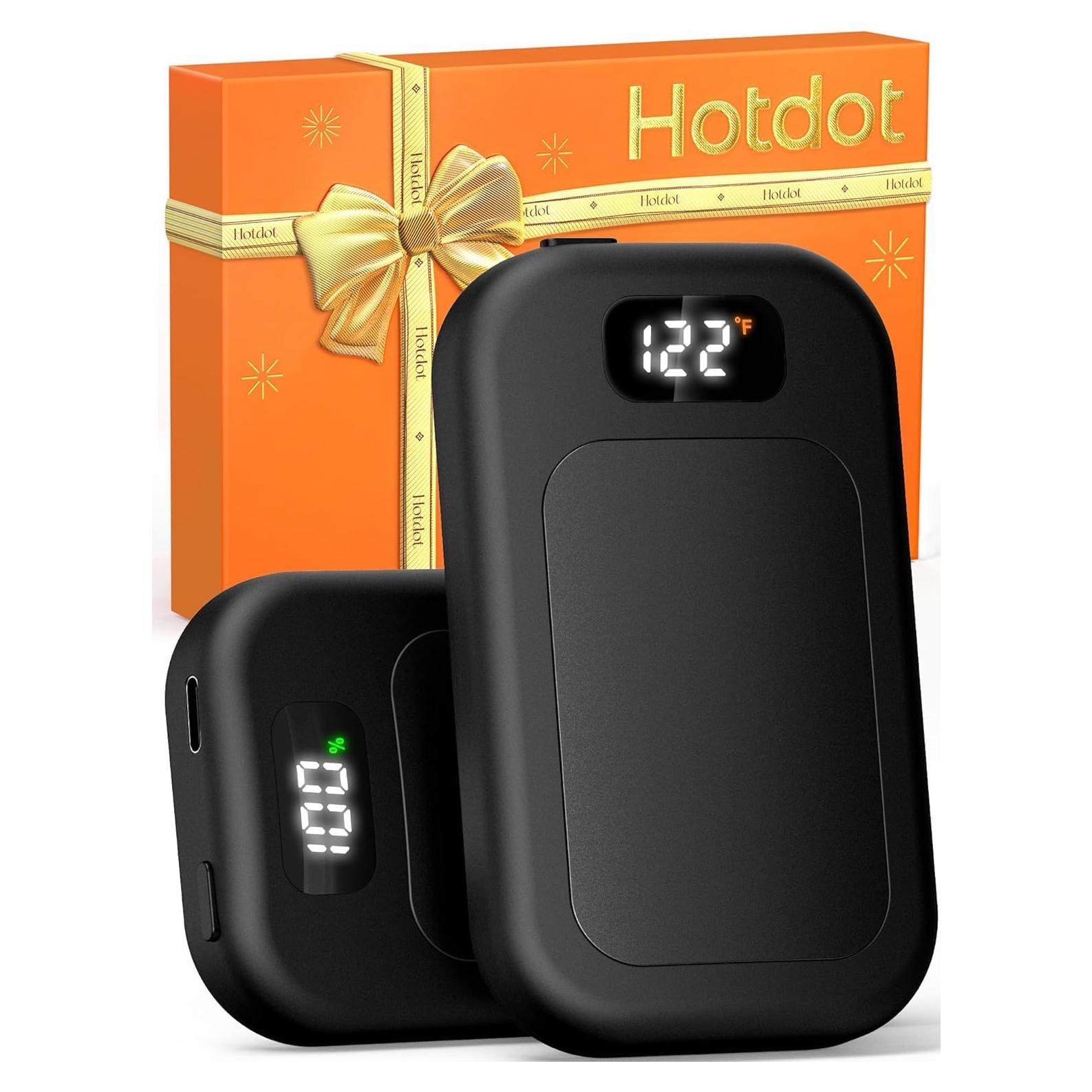 Calentadores de Manos Recargables Hotdot 6400mAh 2 Piezas