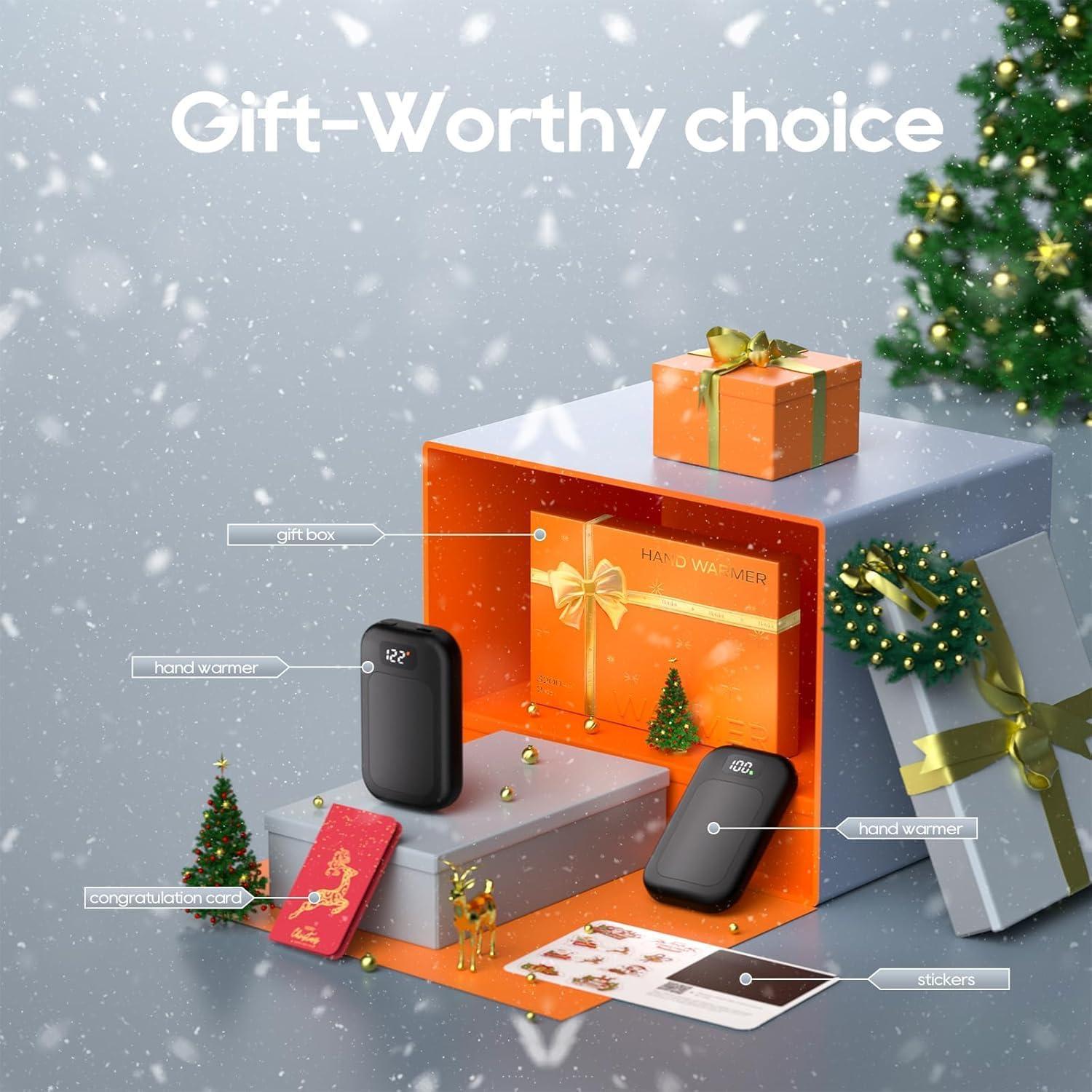 Calentadores de Manos Recargables Hotdot 6400mAh 2 Piezas