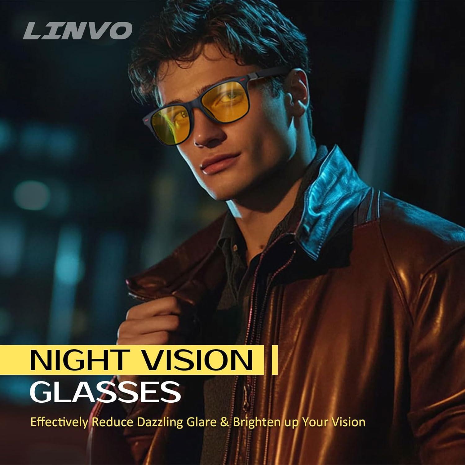 Gafas de sol polarizadas LINVO TR90 ultraligeras HD UV400