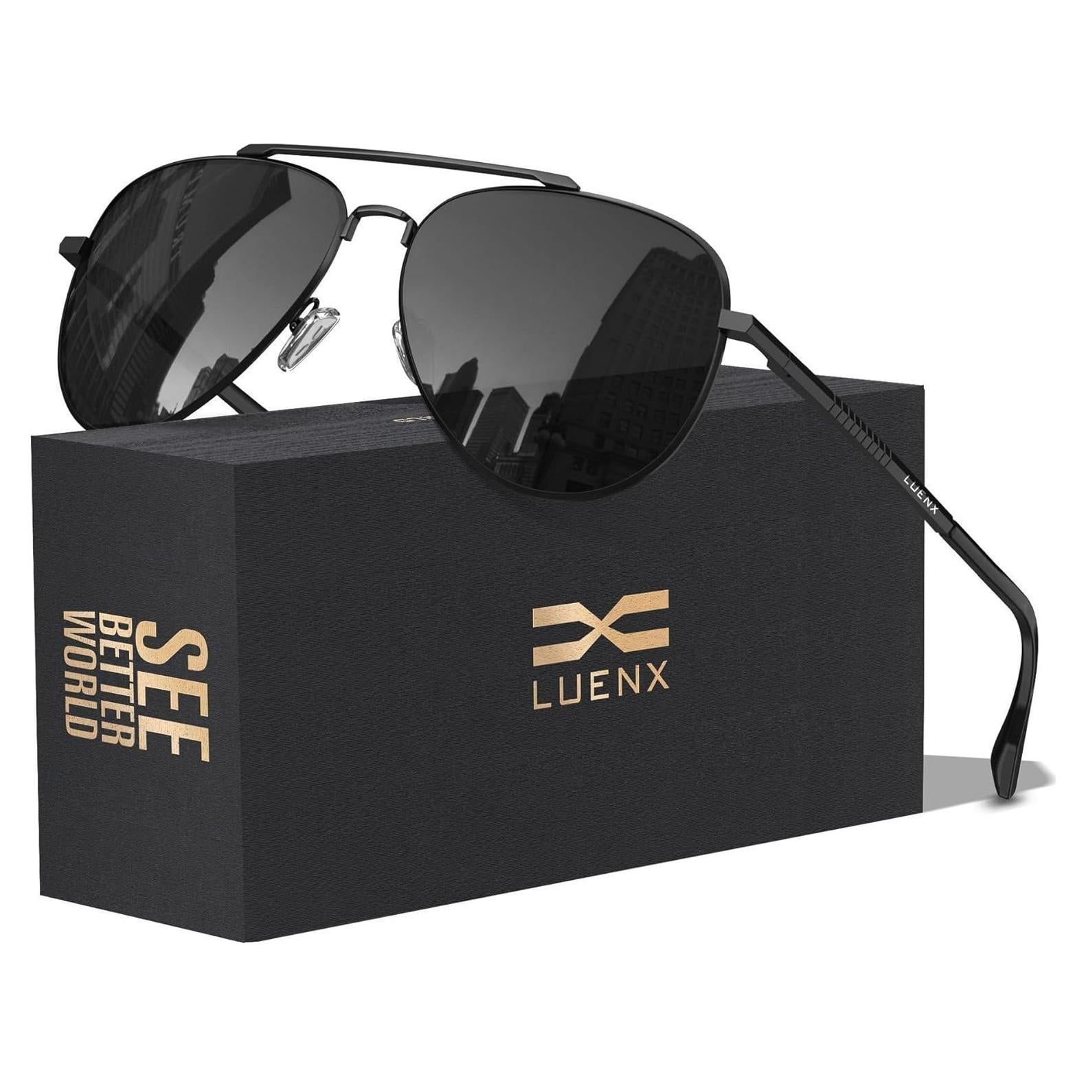 Gafas de sol LUENX Aviador Polarizadas UV400 Unisex 60mm