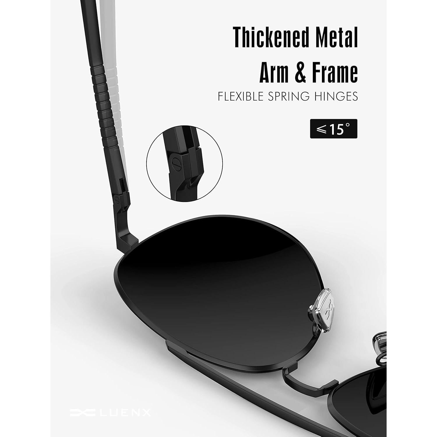 Gafas de sol LUENX Aviador Polarizadas UV400 Unisex 60mm