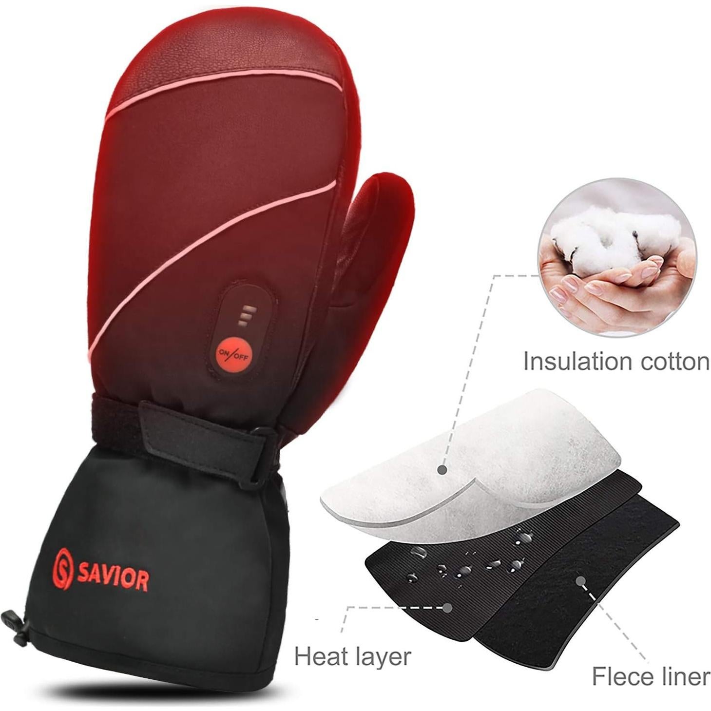 Guantes Eléctricos Recargables Savior Heat 3XL Negro