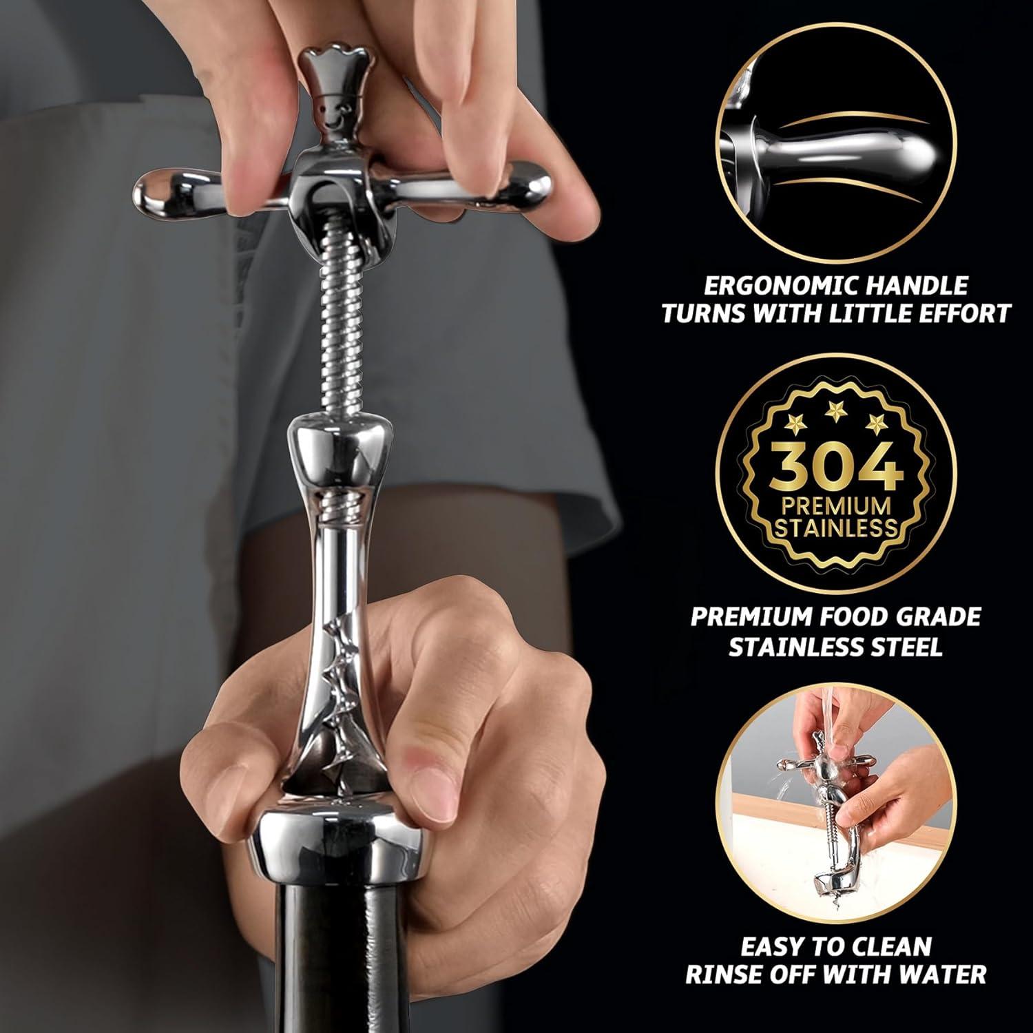 Abrebotellas de Vino Gourmet Easy WO1 Acero Inoxidable