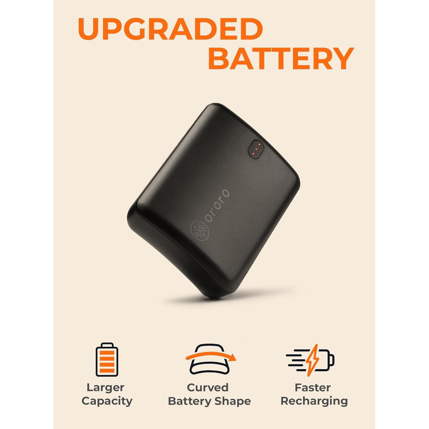 Guantes Calentados ORORO Unisex Recargables Verde Mediano