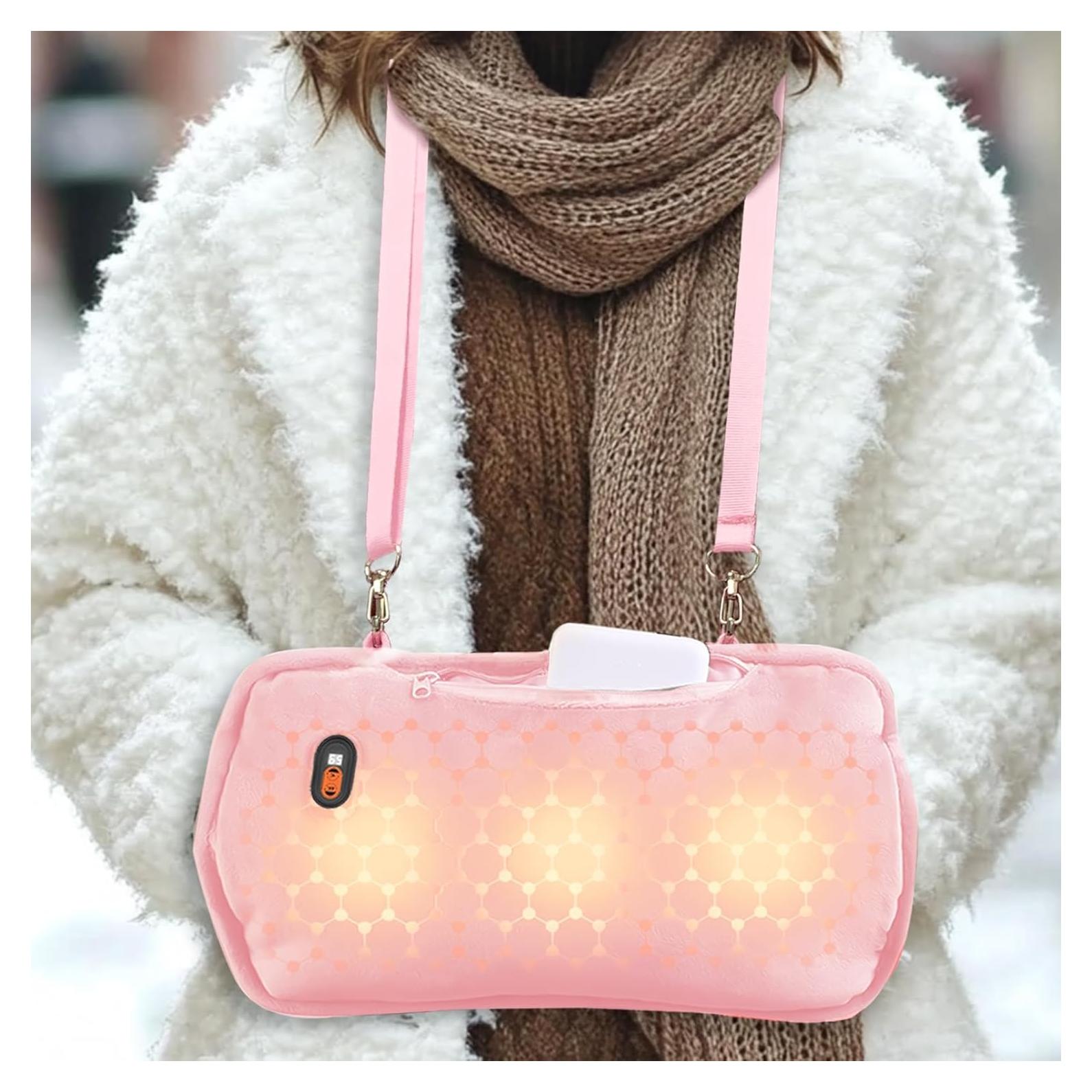 Calentador de Manos Recargable Xigmer Rosa 10000mAh 6 Niveles