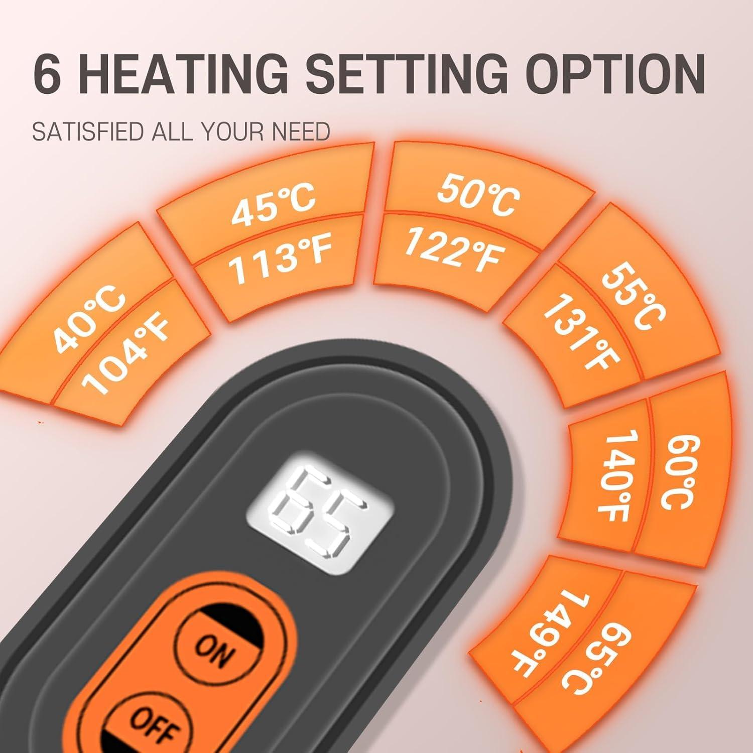 Calentador de Manos Recargable Xigmer Rosa 10000mAh 6 Niveles