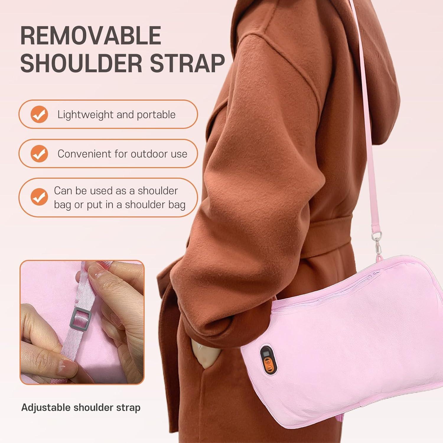 Calentador de Manos Recargable Xigmer Rosa 10000mAh 6 Niveles