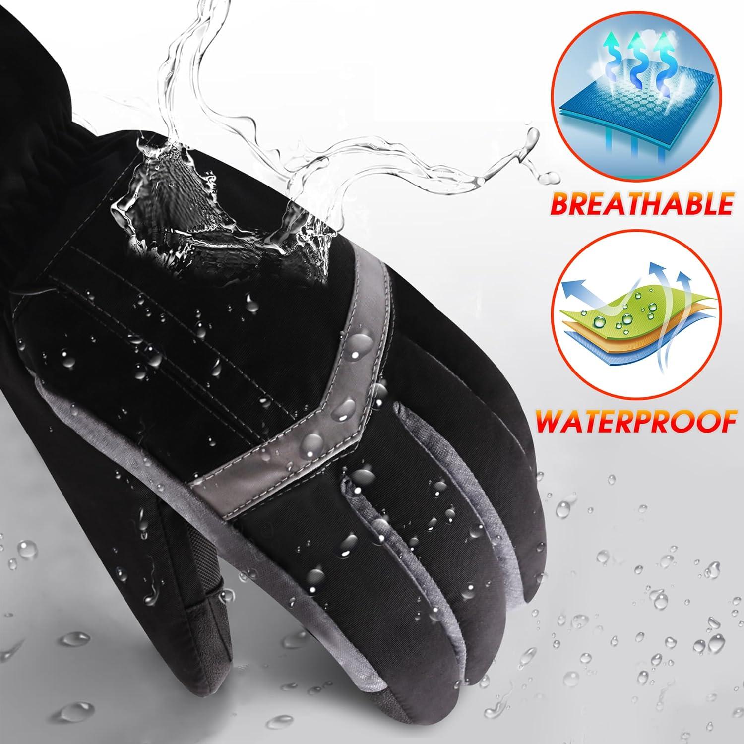 Guantes Calentados USB IFWATER Impermeables Táctiles Unisex