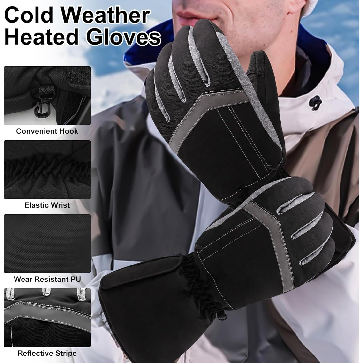 Guantes Calentados USB IFWATER Impermeables Táctiles Unisex