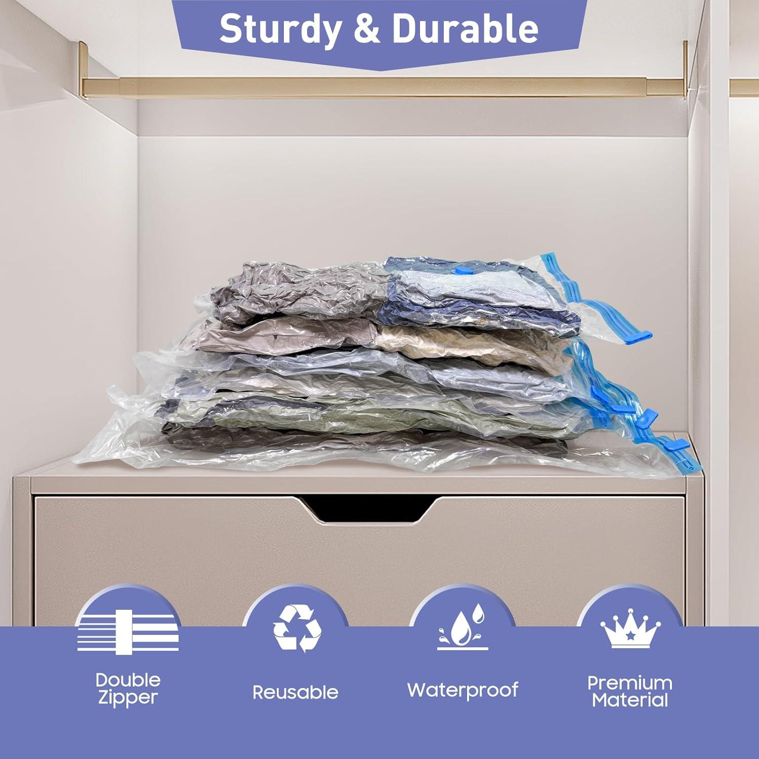 Bolsas de Almacenamiento al Vacío Jumbo Dipoo 10 Pzas