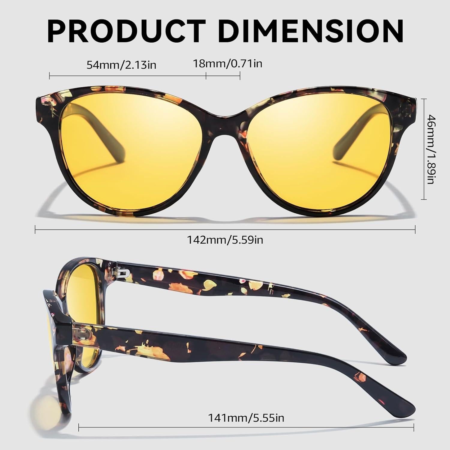 Gafas de sol polarizadas SIPHEW para mujeres UV400