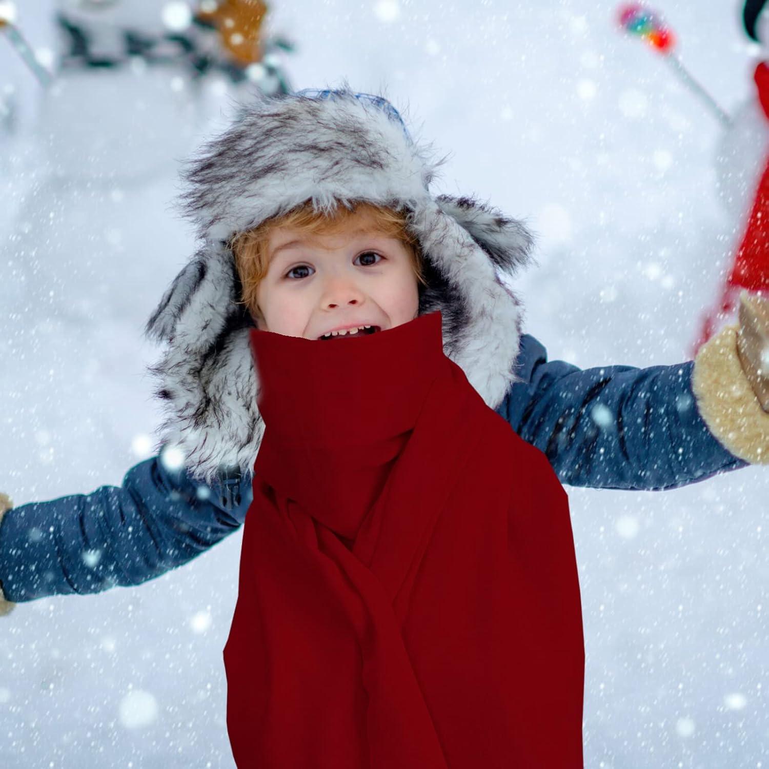 2 Bufandas Calentadas USB para Invierno - Lana Sintética