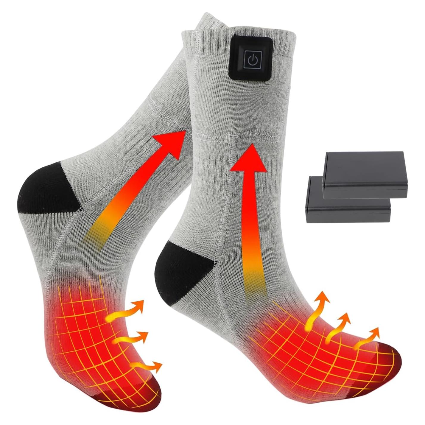 Calcetines Calentados Hettluo para Invierno Unisex - Algodón