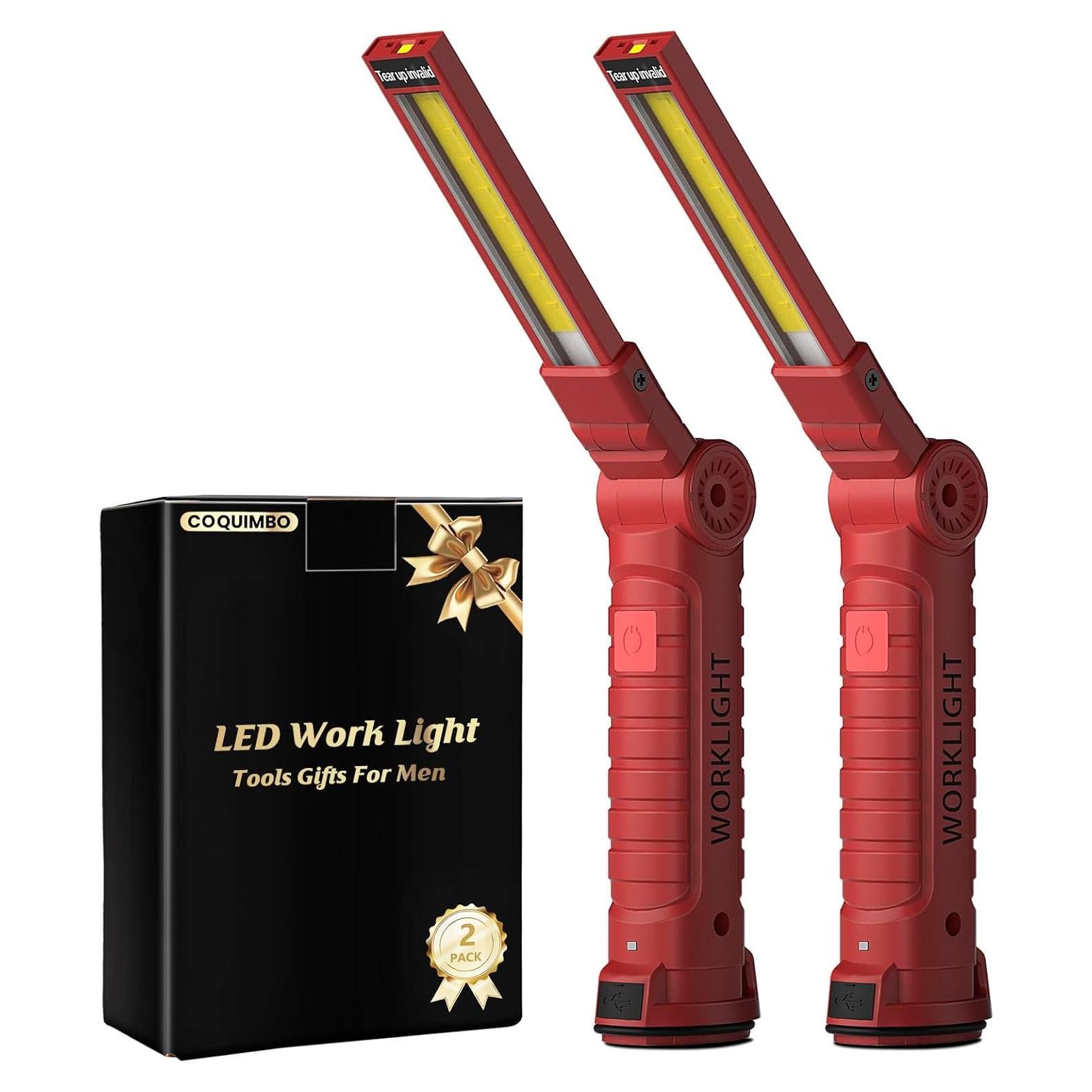 Luz de Trabajo LED Coquimbo 2 Paquete Rojo 5 Modos 360°