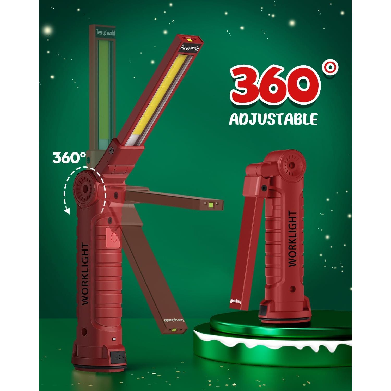 Luz de Trabajo LED Coquimbo 2 Paquete Rojo 5 Modos 360°