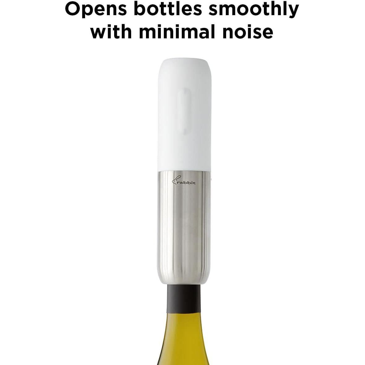 Abridor de Vino Eléctrico Rabbit Compacto con Cortador Integrado