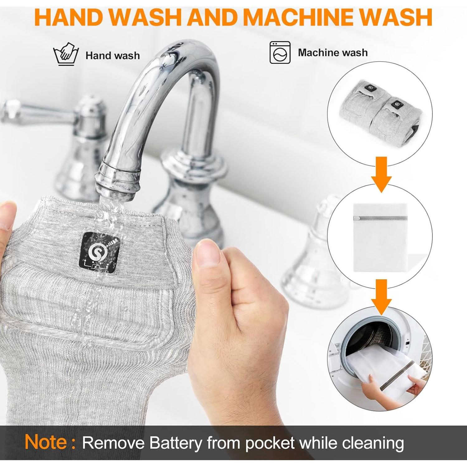 Calcetines Calentados SNOW DEER Unisex Talla XL Negro