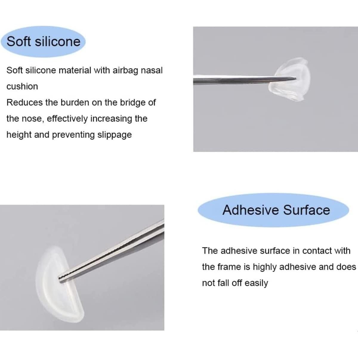 Almohadillas de Silicona Festful 20 Pares Antideslizantes