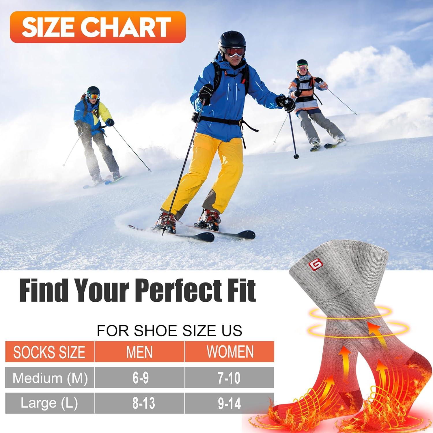 Calcetines Calentados SVPRO Unisex Recargables 3 Niveles