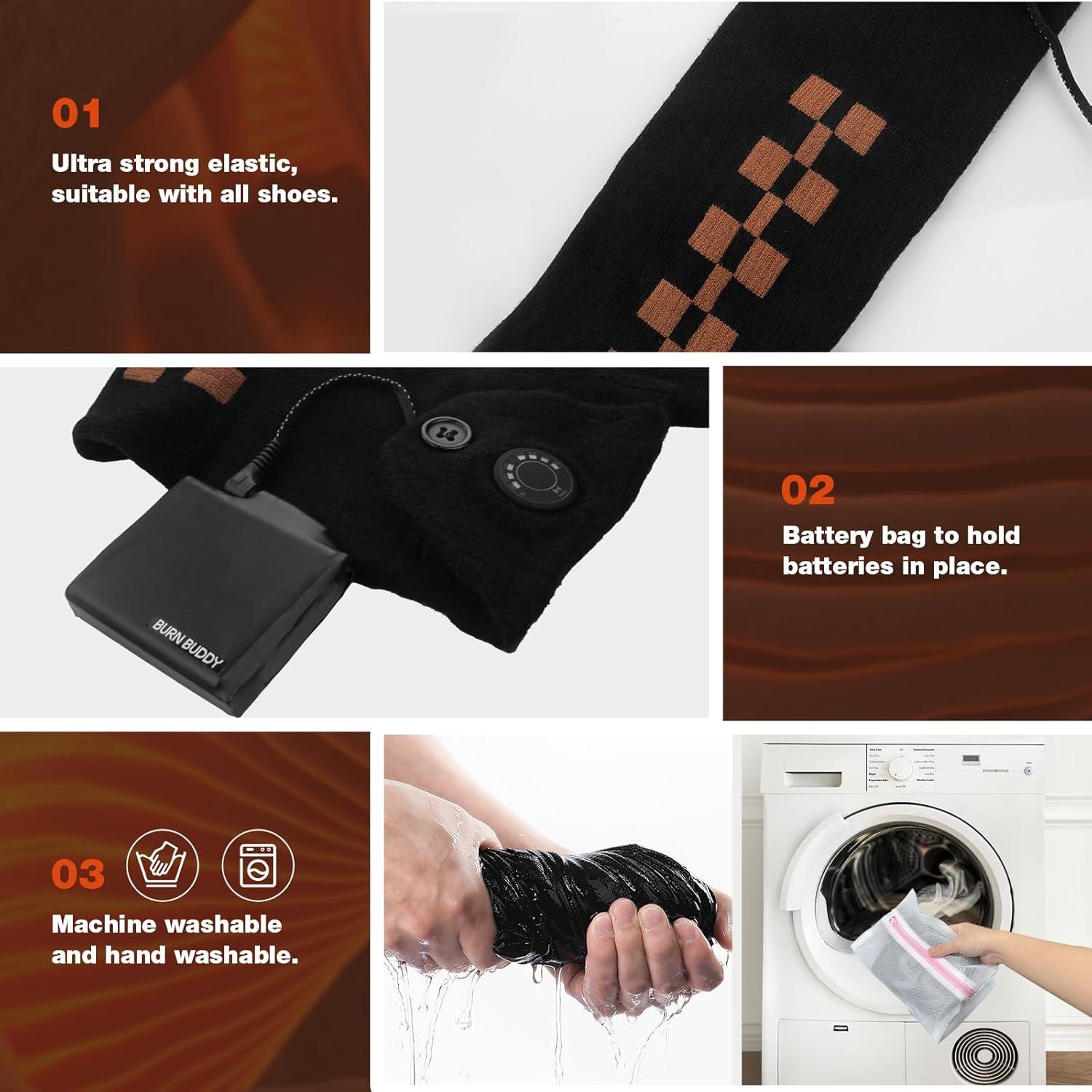 Calcetines Calentados Eléctricos Tiptop Home 5000mAh APP Control