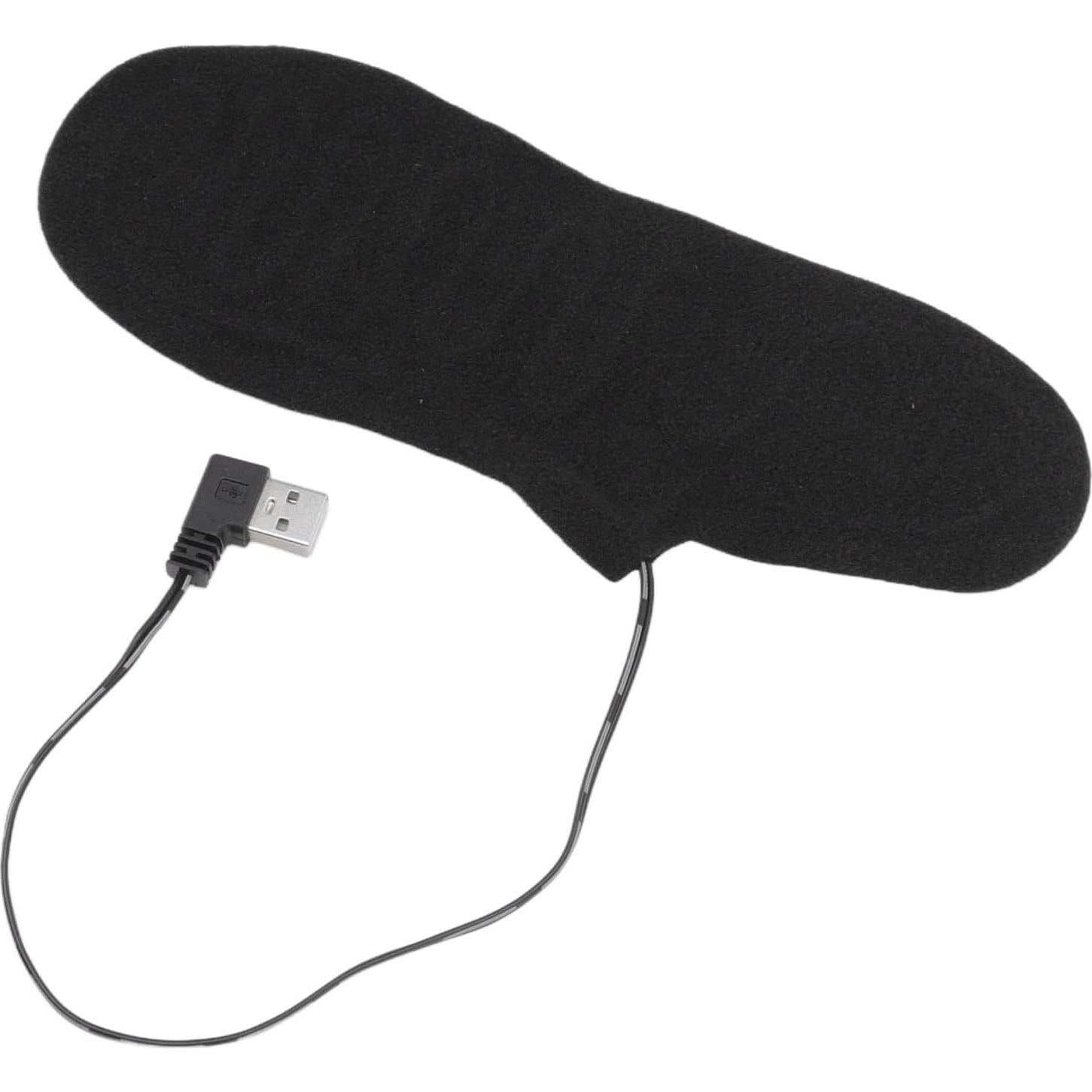 Heated Socks for Men Women, 4 Pcs Electric Heated Insoles Foot Warmers USB Rechargeable High Temperature for Winter Outdoor Activities