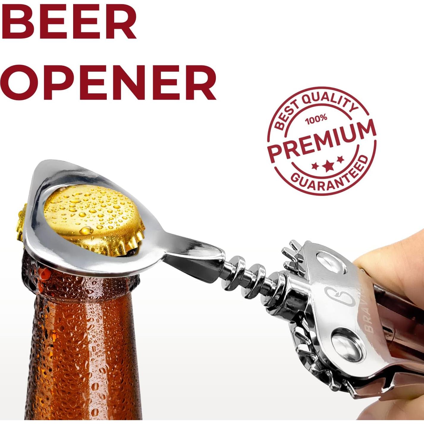 Abridor de Vino Bravigi Sacacorchos de Alas Acero Inoxidable