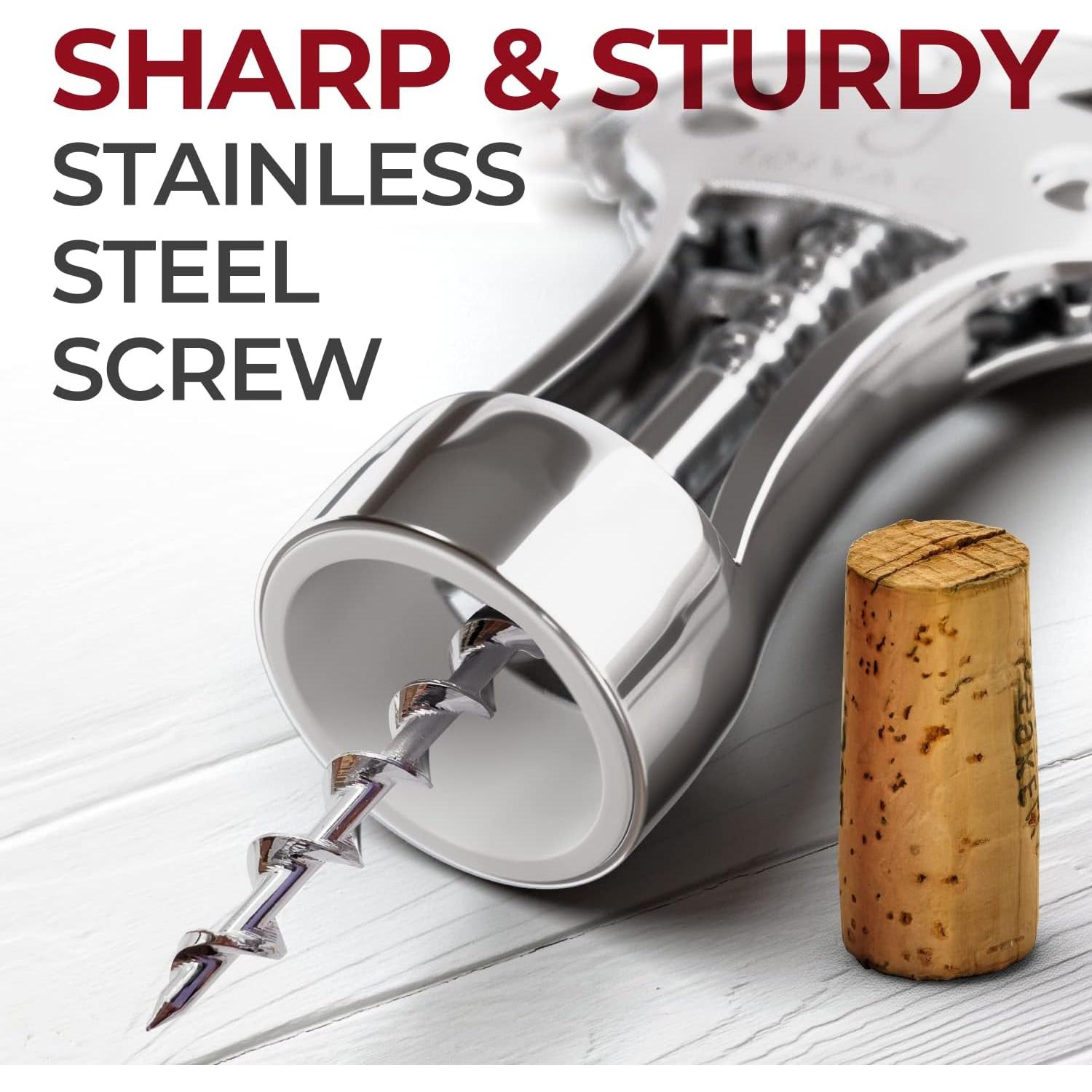 Abridor de Vino Bravigi Sacacorchos de Alas Acero Inoxidable