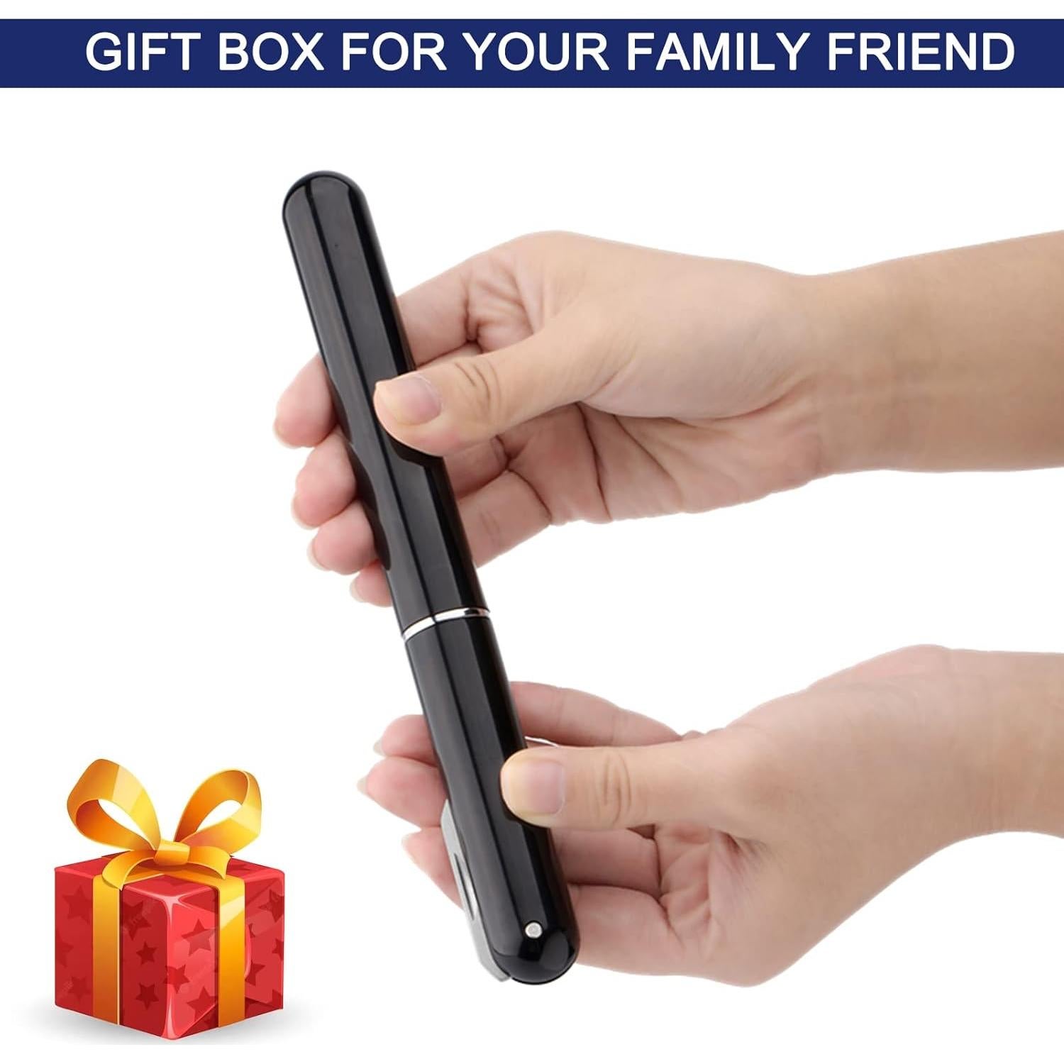 Sacacorchos de Vino JOQINEER Manual con Cortador y Portátil