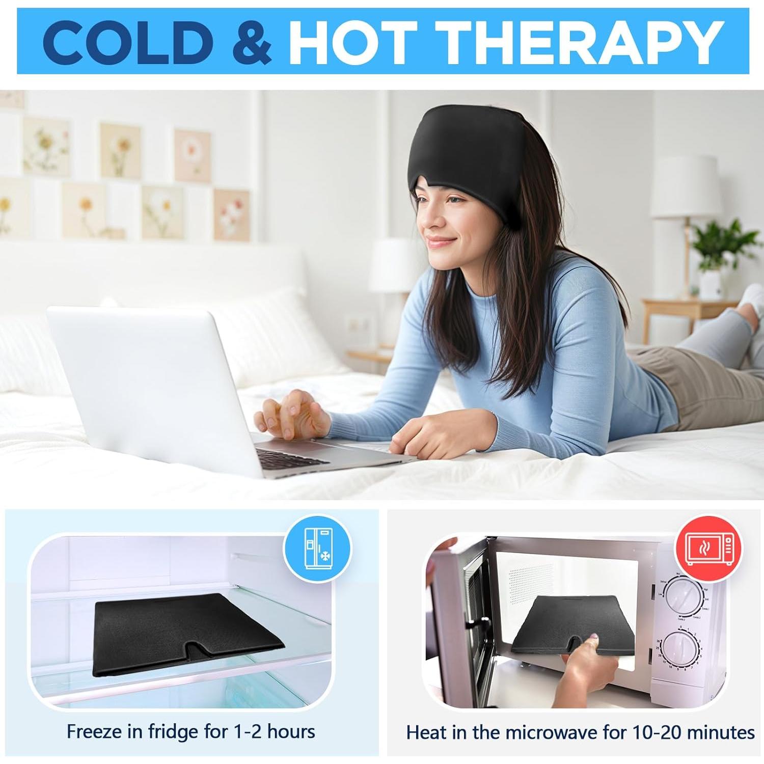 Gorro Alivio Migrañas HESEE Terapia Fría y Caliente