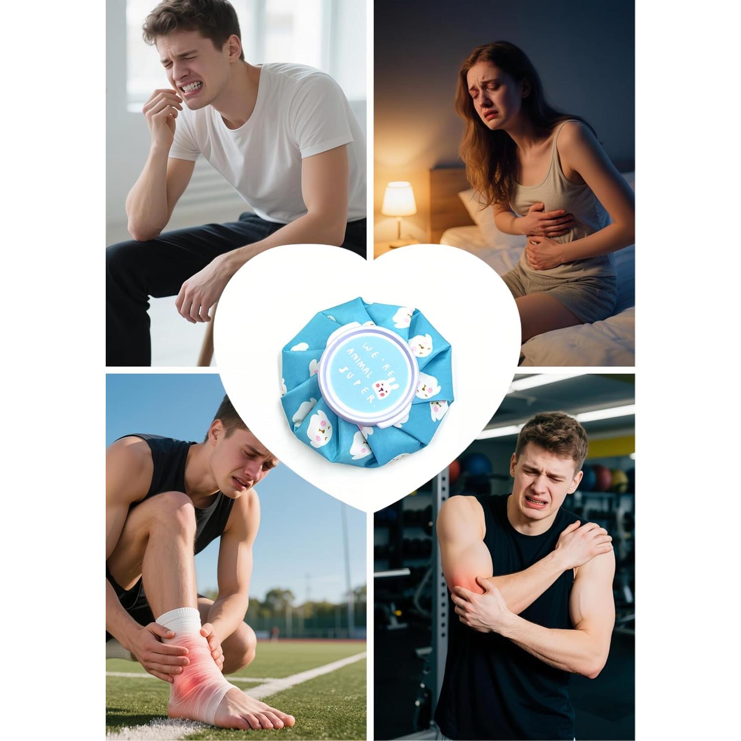 Bolsa de Hielo Reutilizable FANBODTA 2PCS Terapia Fría y Caliente