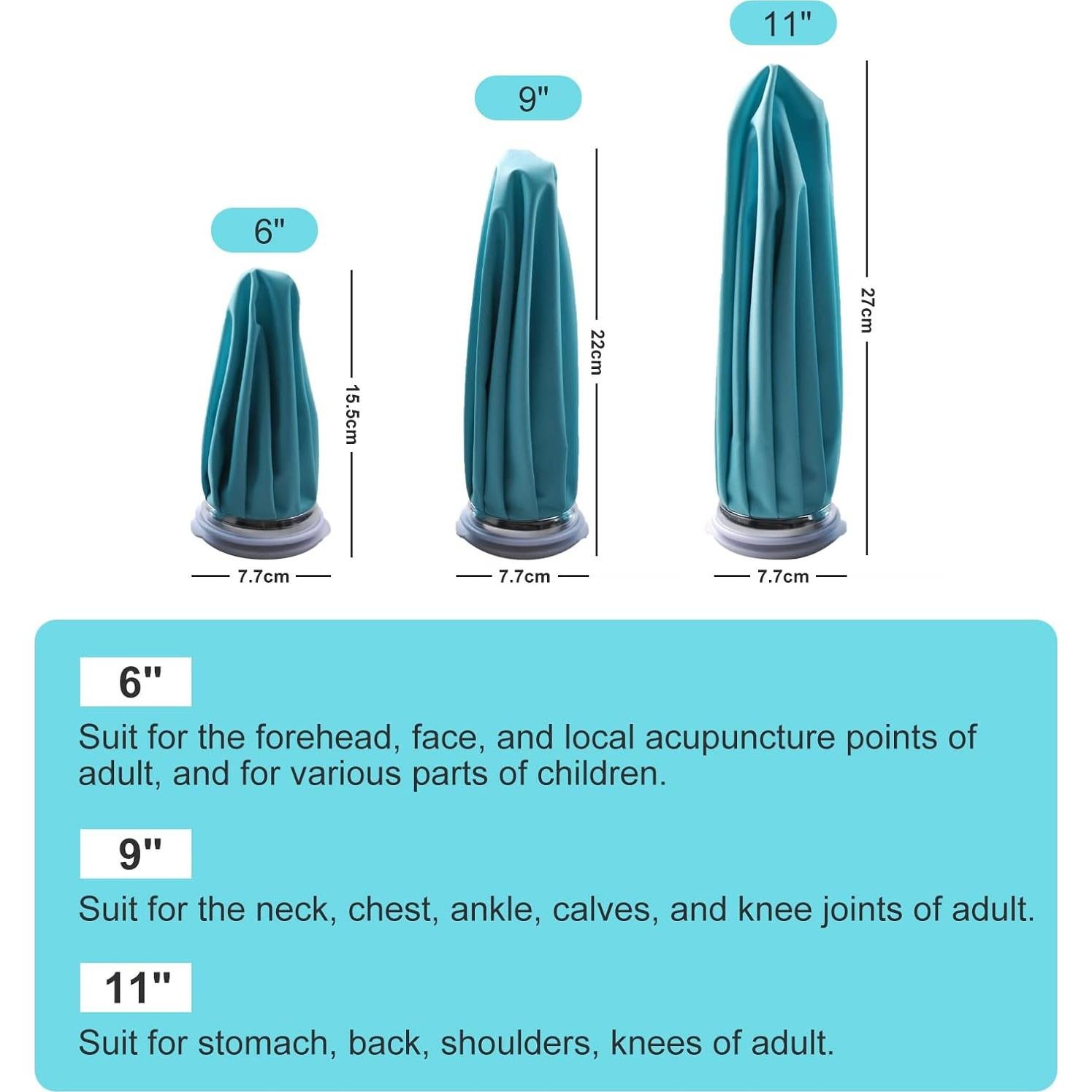 Bolsa de Hielo Reutilizable Fythao 22cm para Terapia Fría y Caliente