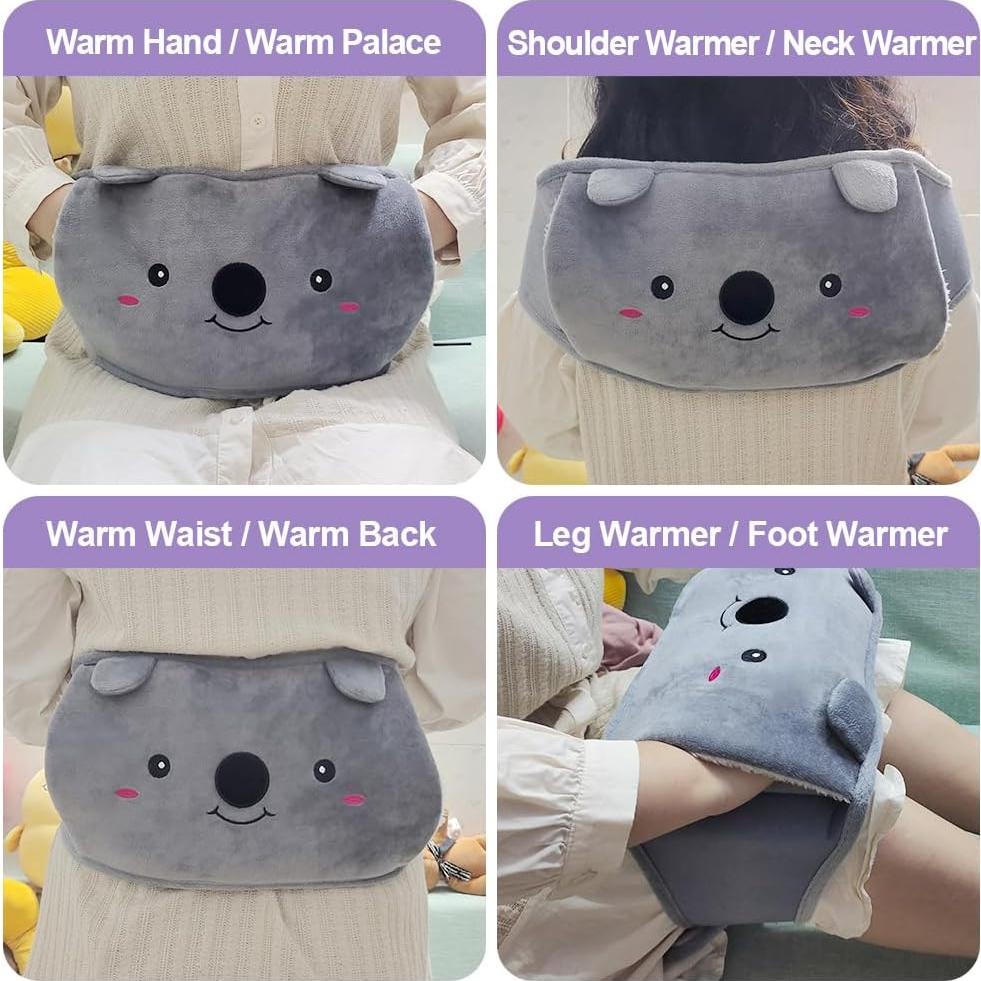 Bolsa de Agua Caliente Toxin 1L con Funda Suave Púrpura