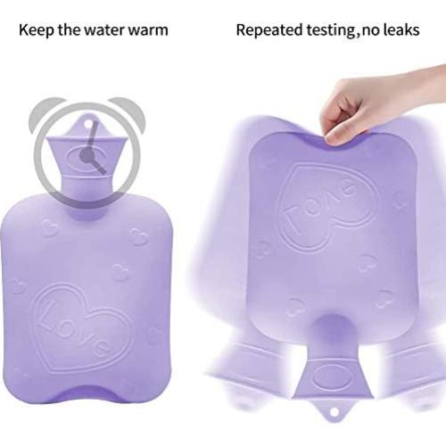 Bolsa de Agua Caliente Toxin 1L con Funda Suave Púrpura