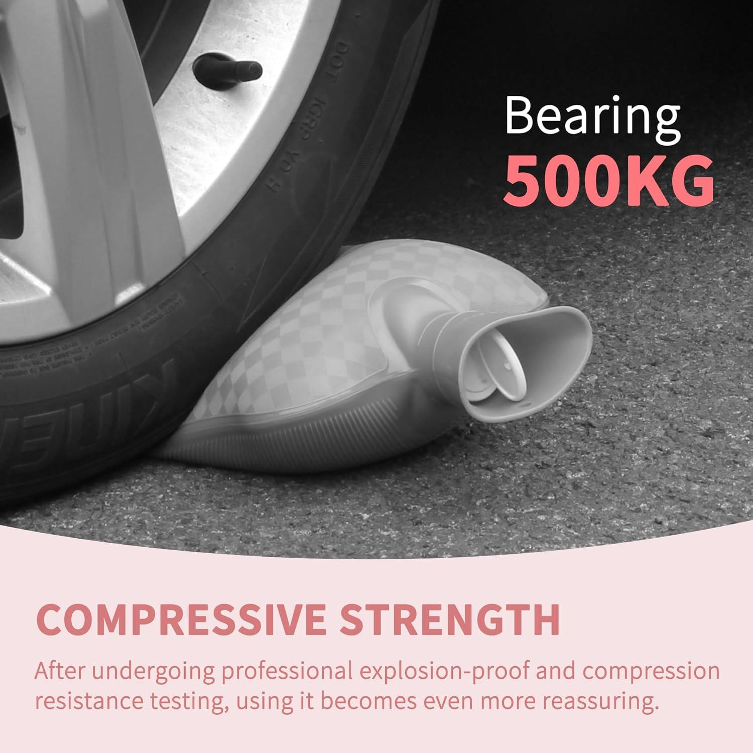 Botella de Agua Caliente DICEVER 2L Rosa con Funda Suave