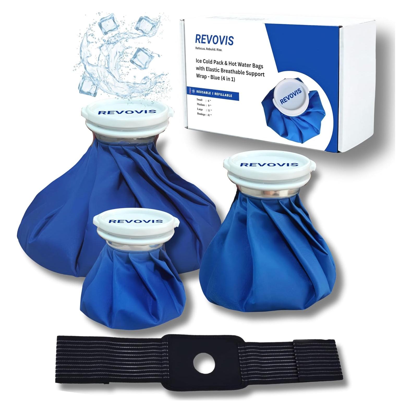 Bolsa de Hielo Fría REVOVIS 4 en 1 con Faja Soporte