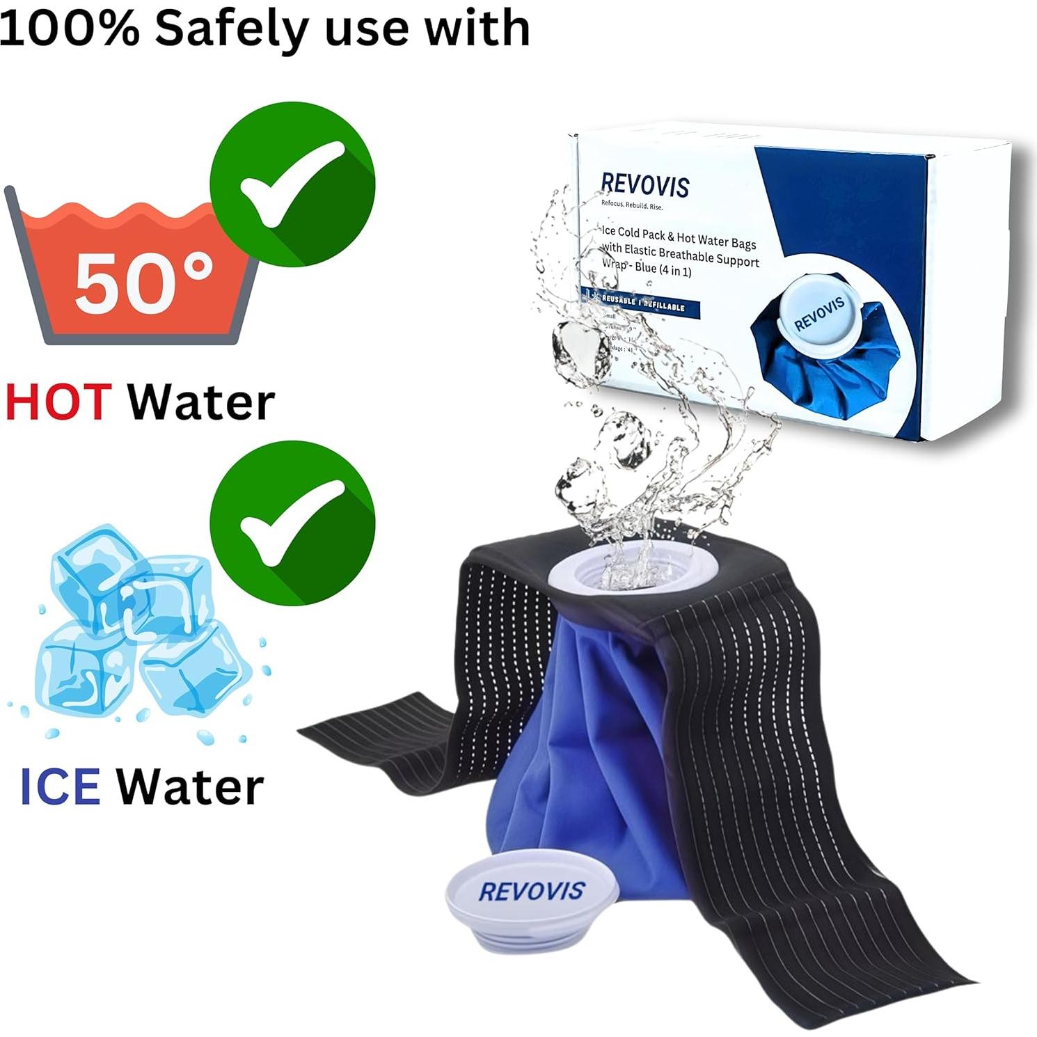 Bolsa de Hielo Fría REVOVIS 4 en 1 con Faja Soporte