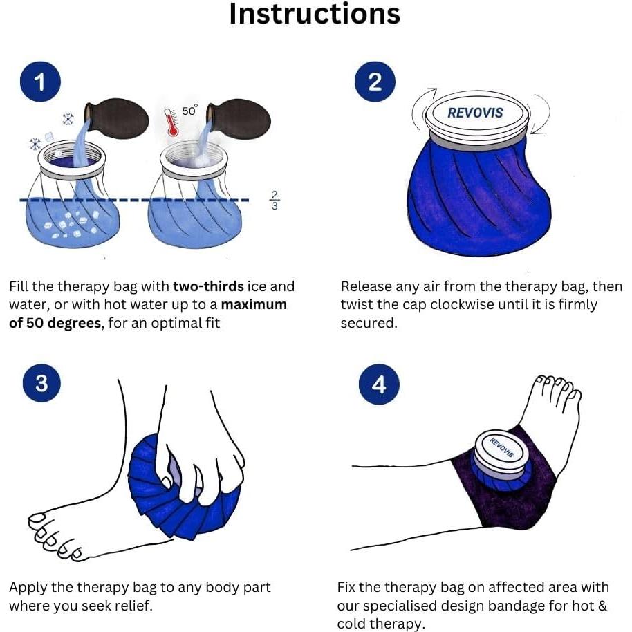 Bolsa de Hielo Fría REVOVIS 4 en 1 con Faja Soporte