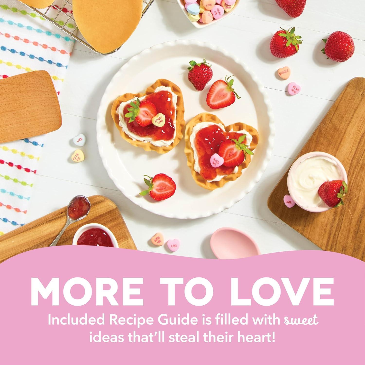 Mini Waffle Maker DASH x Sweethearts Corazón 10 cm Azul