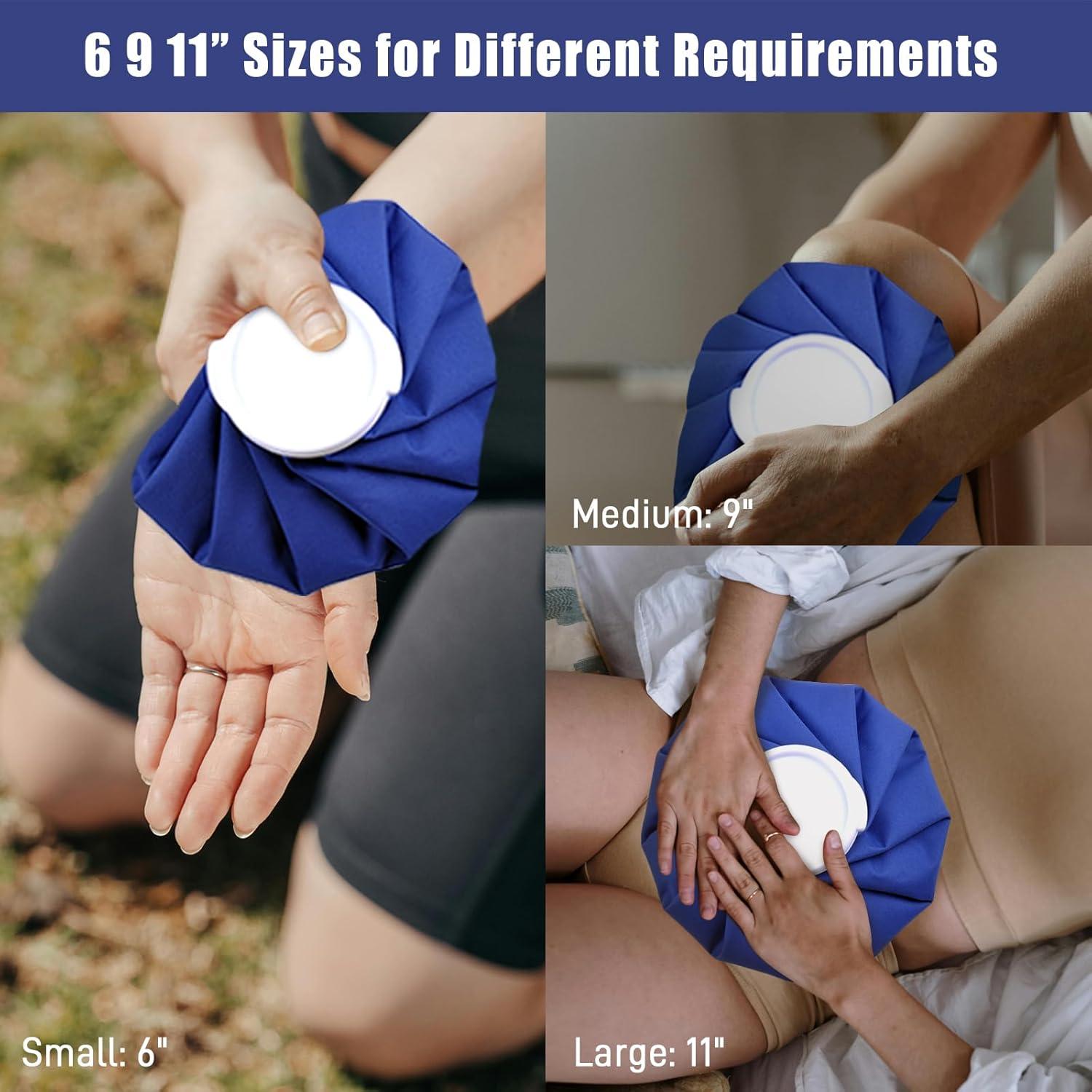 Paquete de Hielo Reutilizable Fythao con Faja Soporte 3 Tamaños