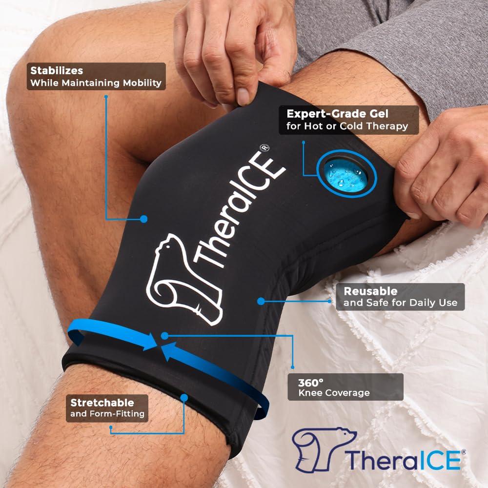 Funda de compresión fría TheraICE para rodilla y codo M