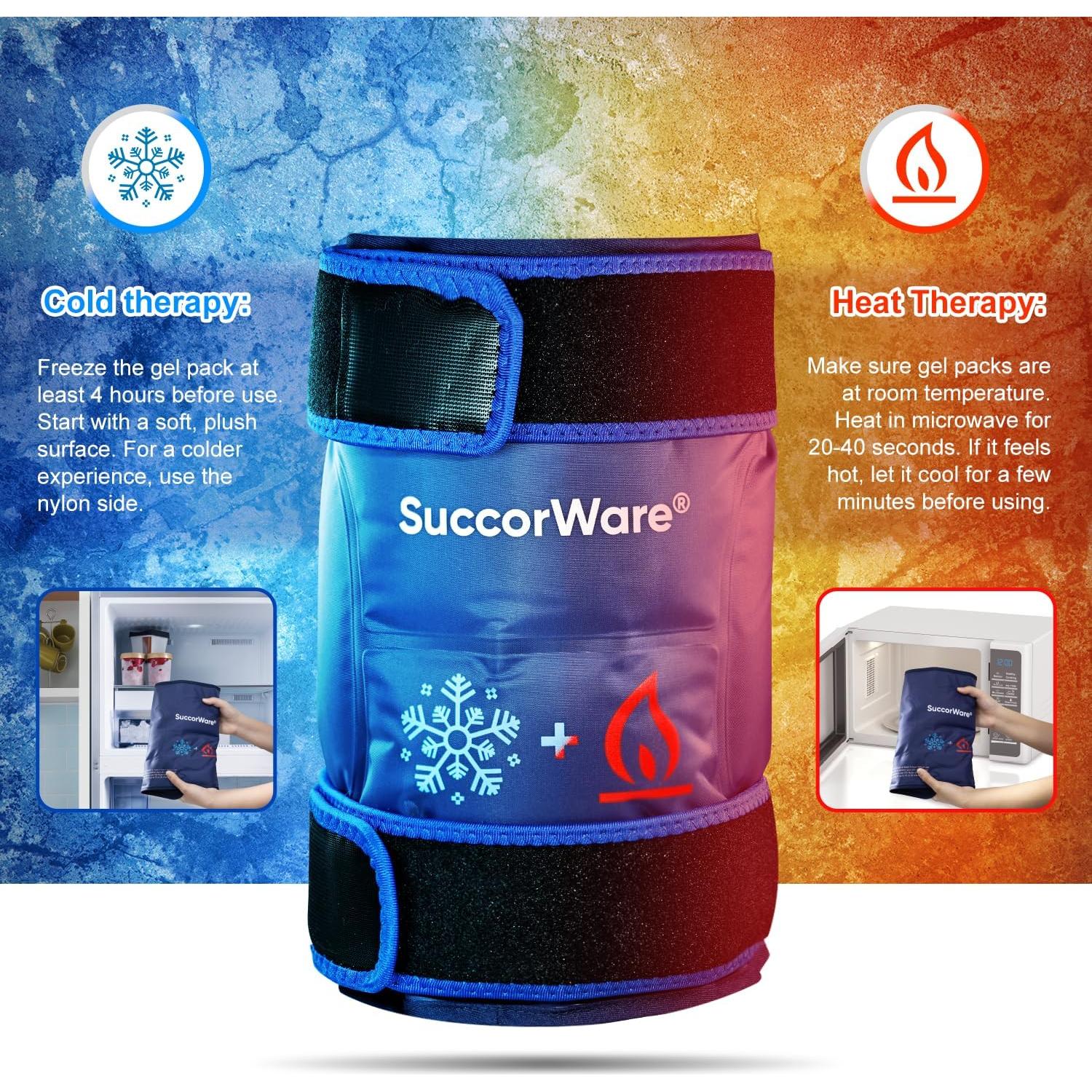 Funda de Hielo para Rodilla SuccorWare Reutilizable 27x12cm