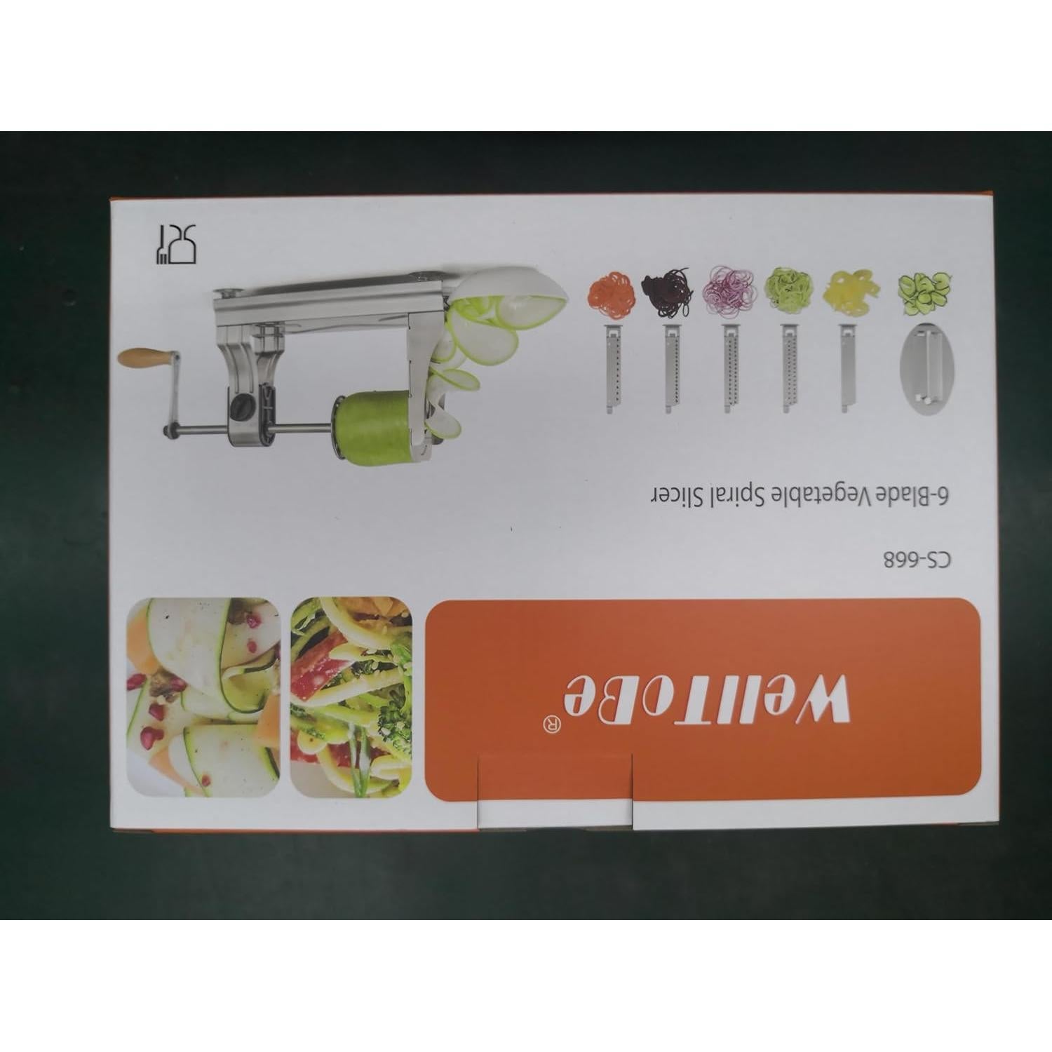 Cortador Espiral WellToBe 6 Cuchillas Acero Inoxidable