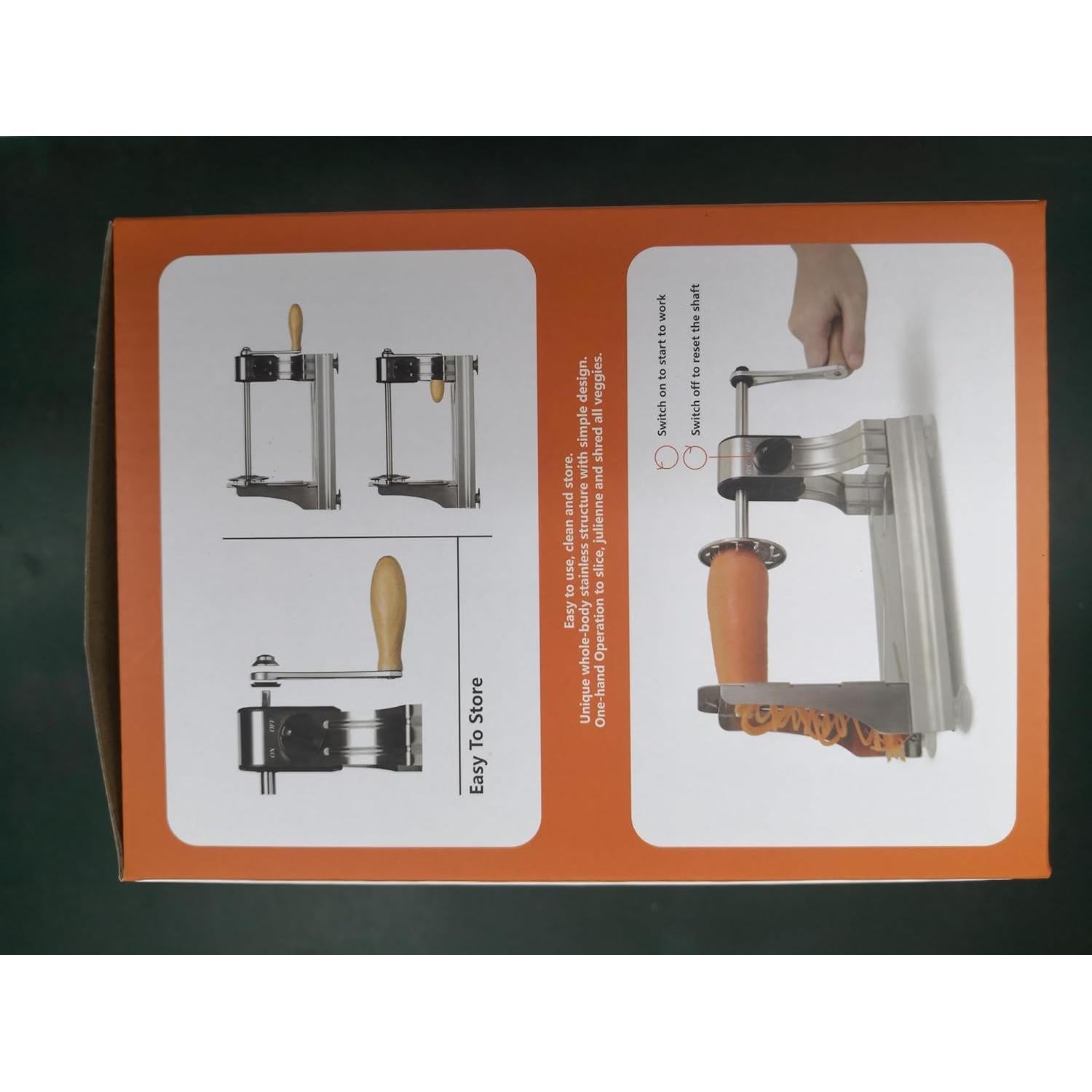 Cortador Espiral WellToBe 6 Cuchillas Acero Inoxidable