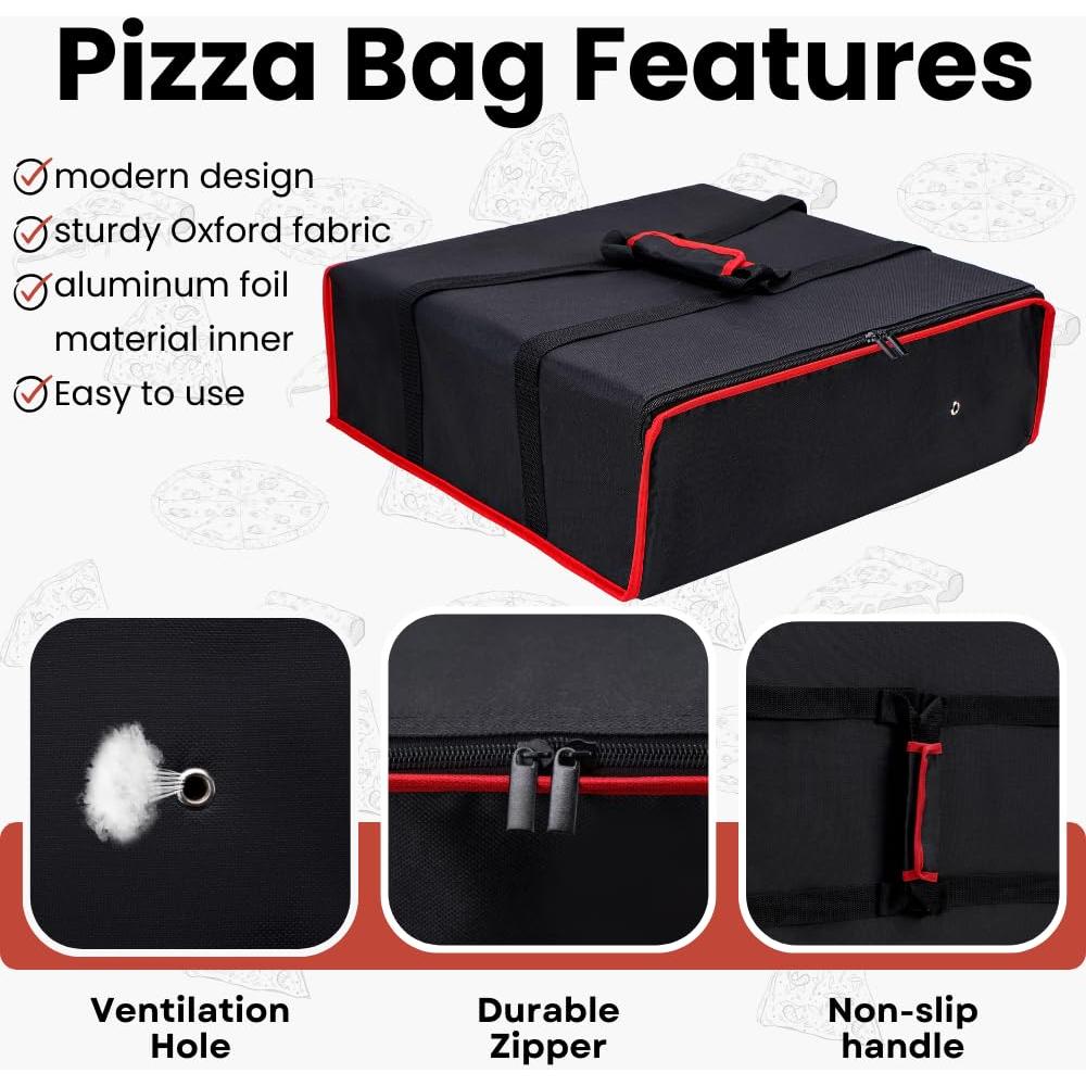 Bolsa de Entrega de Pizza TOGETRUE 50,8x50,8 cm Aislada